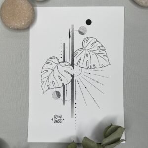 Lámina monstera